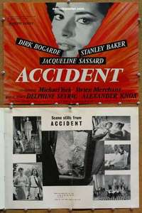 h022 ACCIDENT English movie pressbook '67 Dirk Bogarde, Sassard