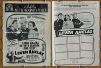 h034 ANCHORS AWEIGH Spanish/U.S. movie pressbook '45 Frank Sinatra, Kelly