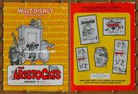 h038 ARISTOCATS movie pressbook '71 Walt Disney feline cartoon!