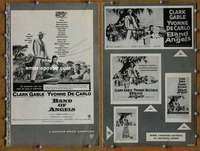 h051 BAND OF ANGELS movie pressbook '57 Clark Gable, Yvonne De Carlo