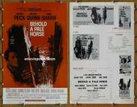 h066 BEHOLD A PALE HORSE movie pressbook '64 Gregory Peck, Quinn
