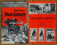 h086 BLACK SABBATH movie pressbook '64 Boris Karloff, Mario Bava