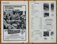 h100 BRANNIGAN movie pressbook '75 John Wayne, Richard Attenborough