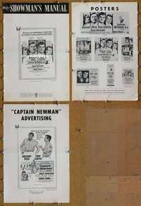 h118 CAPTAIN NEWMAN MD movie pressbook '64 Greg Peck, Tony Curtis