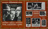 h154 COUNTRY GIRL movie pressbook '54 Grace Kelly, Bing Crosby, Holden