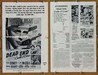 h187 DEAD END movie pressbook R54 William Wyler, Humphrey Bogart
