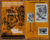 h207 DIRT GANG movie pressbook '72 God help the Fuzz flashing a badge!