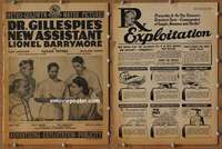 h218 DR GILLESPIE'S NEW ASSISTANT movie pressbook '42 Barrymore