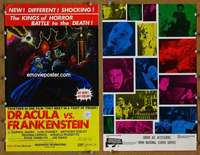 h226 DRACULA VS FRANKENSTEIN movie pressbook '71 Lon Chaney Jr