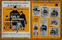 h238 EMIL & THE DETECTIVES movie pressbook '64 Walt Disney, Slezak