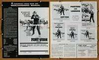 h273 FORT UTAH movie pressbook '66 John Ireland, Virginia Mayo