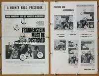 h274 FRANKENSTEIN MUST BE DESTROYED movie pressbook '70 Cushing