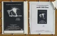 h282 FURY movie pressbook '78 Brian De Palma, Kirk Douglas