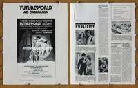 h284 FUTUREWORLD movie pressbook '76 Peter Fonda, Yul Brynner