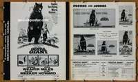 h291 GENTLE GIANT movie pressbook '67 Dennis Weaver, big bear!