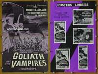 h310 GOLIATH & THE VAMPIRES movie pressbook '64 Gordon Scott, Italian