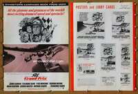 h317 GRAND PRIX movie pressbook '67 James Garner, car racing!