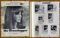 h319 GRASSHOPPER movie pressbook '70 Jacqueline Bisset close up!