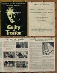 h327 GUILTY OF TREASON movie pressbook '50 Paul Kelly, Granville