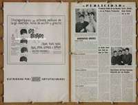 h336 HARD DAY'S NIGHT Spanish/U.S. movie pressbook '64 Beatles, rock & roll!