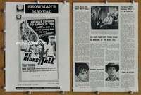 h344 HE RIDES TALL movie pressbook '64 Tony Young, Dan Duryea