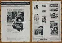 h346 HEAVEN WITH A GUN movie pressbook '69 Glenn Ford, Carolyn Jones