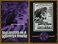h359 HILLBILLYS IN A HAUNTED HOUSE movie pressbook '67 Lon Chaney Jr.