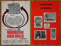 h377 HOUSE OF 1000 DOLLS movie pressbook '67 Vincent Price, AIP