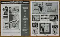 h379 HOUSEBOAT movie pressbook '58 Cary Grant, Sophia Loren