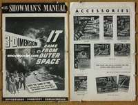 h408 IT CAME FROM OUTER SPACE movie pressbook '53 classic 3D sci-fi!