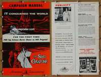 h673 SHE-CREATURE movie pressbook '56 wild monster from Hell!