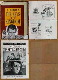 h427 KEYS OF THE KINGDOM movie pressbook '44 religious Gregory Peck!