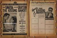 h431 KISSING BANDIT movie pressbook section '48 Frank Sinatra, Grayson