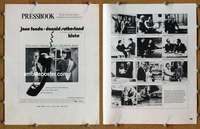h432 KLUTE movie pressbook '71 Jane Fonda, Donald Sutherland
