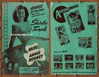 h516 MISS ANNIE ROONEY movie pressbook R48 adorable Shirley Temple!