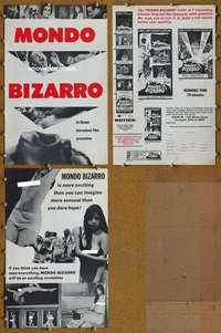 h520 MONDO BIZARRO movie pressbook '66 twisted pleasures!