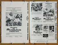h541 MYSTERIOUS ISLAND OF CAPTAIN NEMO movie pressbook '74 Verne
