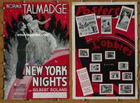 h549 NEW YORK NIGHTS movie pressbook R37 Norma Talmadge, Roland