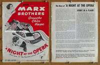 h550 NIGHT AT THE OPERA movie pressbook cover R48 Marx Bros, Groucho