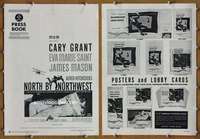 h560 NORTH BY NORTHWEST movie pressbook '59 Cary Grant, Hitchcock