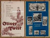 h569 OLIVER TWIST movie pressbook '51 Alec Guinness, Dickens