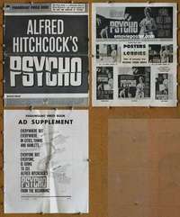 h614 PSYCHO movie pressbook '60 Janet Leigh, Perkins, Hitchcock