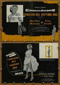 h664 SEVEN YEAR ITCH movie pressbook '55 sexy Marilyn Monroe!