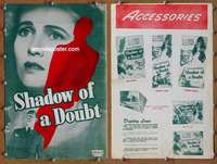h665 SHADOW OF A DOUBT movie pressbook R40s Alfred Hitchcock, Wright