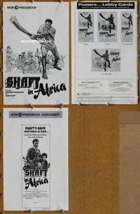 h666 SHAFT IN AFRICA movie pressbook '73 Richard Roundtree