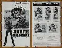 h667 SHAFT'S BIG SCORE movie pressbook '72 mean Richard Roundtree!