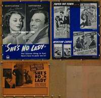 h674 SHE'S NO LADY movie pressbook '37 Ann Dvorak, John Trent
