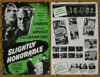 h688 SLIGHTLY HONORABLE movie pressbook R48 Pat O'Brien, Arnold