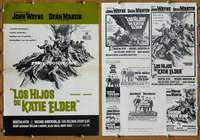 h697 SONS OF KATIE ELDER Mexican movie pressbook '65 John Wayne