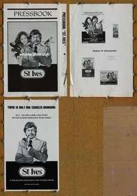 h702 ST IVES movie pressbook '76 Charles Bronson, Jacqueline Bisset